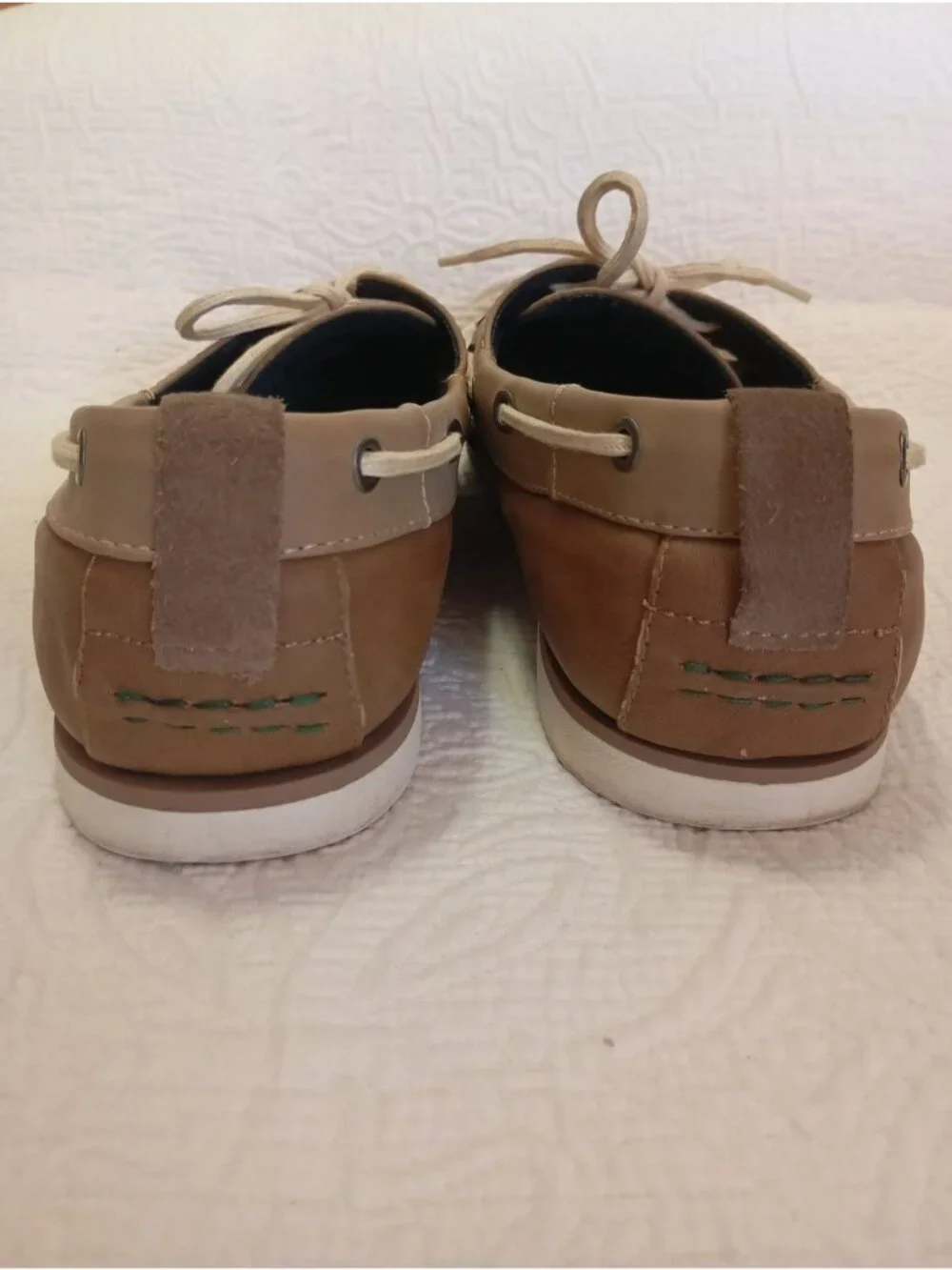 Call It Spring Mens Tan & Brown Boat Shoes Size 10 Lace-Up Casual Loafers
